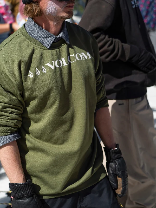 Price Cut Mens Core Hydro Crew Pullover - Military