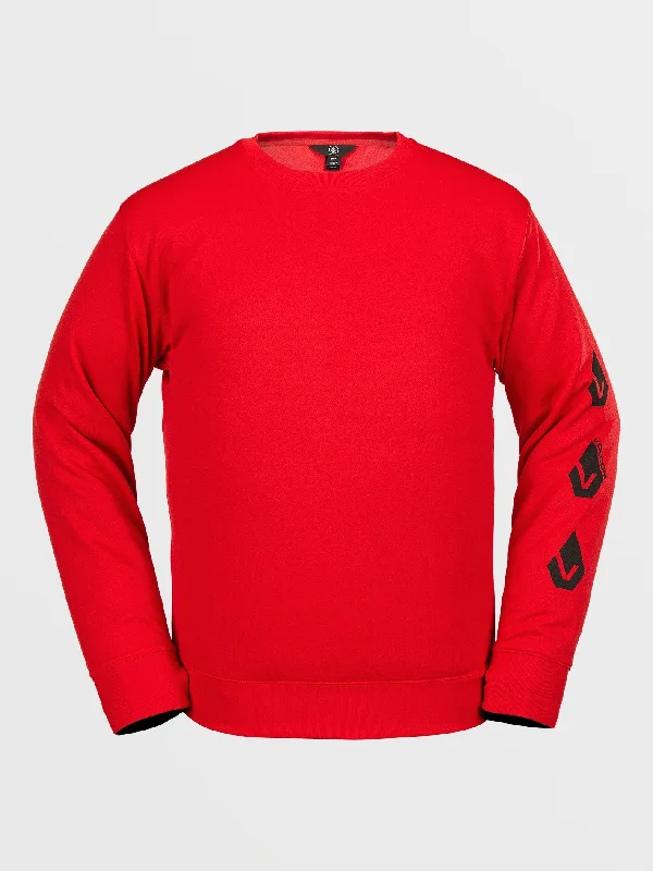 Limited Supply Mens Core Hydro Crew Pullover - Red