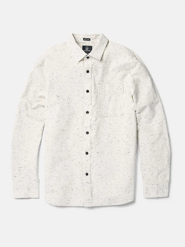 Year-End Sale Date Knight Long Sleeve Shirt - Off White
