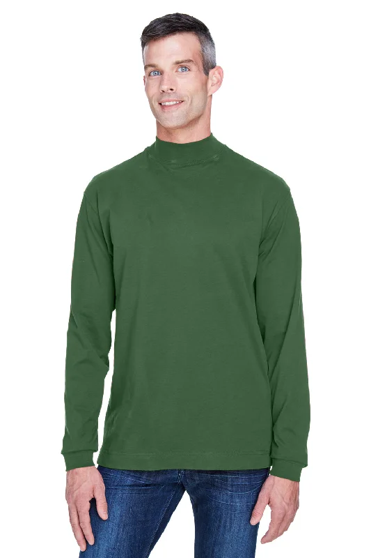 Discount Days Devon & Jones Mens Sueded Jersey Long Sleeve Mock Neck T-Shirt - Forest Green - Closeout Discount Days Devon & Jones Mens Sueded Jersey Long Sleeve Mock Neck T-Shirt - Forest Green - Closeout