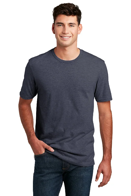 Weekend Bargains Just for You District Mens Perfect Blend Short Sleeve Crewneck T-Shirt - Heather Navy Blue Weekend Bargains Just for You District Mens Perfect Blend Short Sleeve Crewneck T-Shirt - Heather Navy Blue