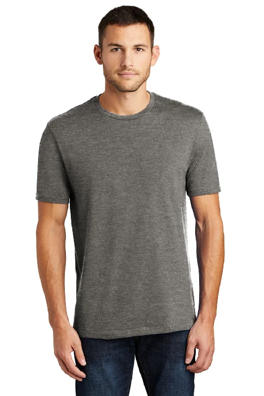 Weekend Deals That Dazzle District Mens Perfect Weight Short Sleeve Crewneck T-Shirt - Heather Charcoal Grey