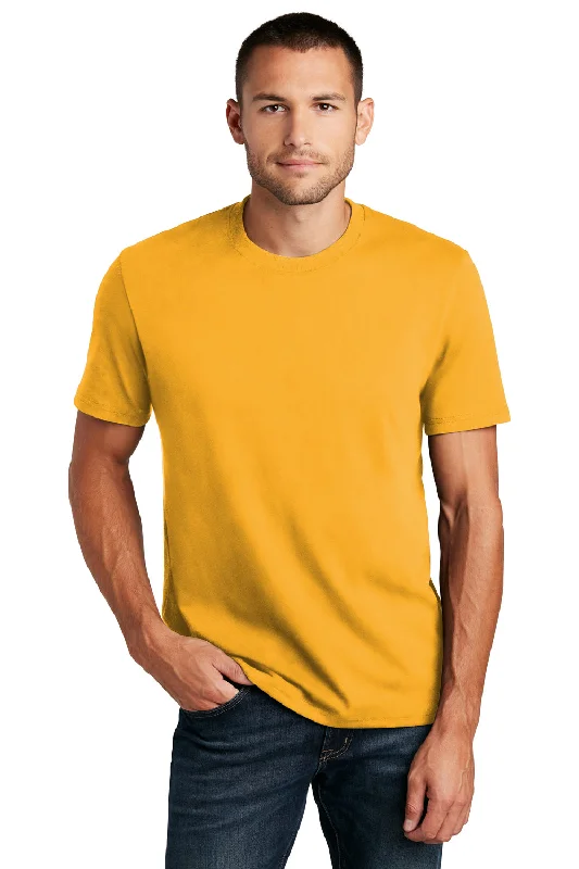 Weekend Offers That Shine District Mens Re-Tee Short Sleeve Crewneck T-Shirt - Maize Yellow