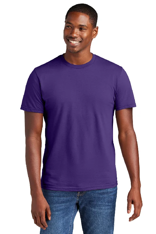 Steal Deal District Mens Very Important Short Sleeve Crewneck T-Shirt - Purple