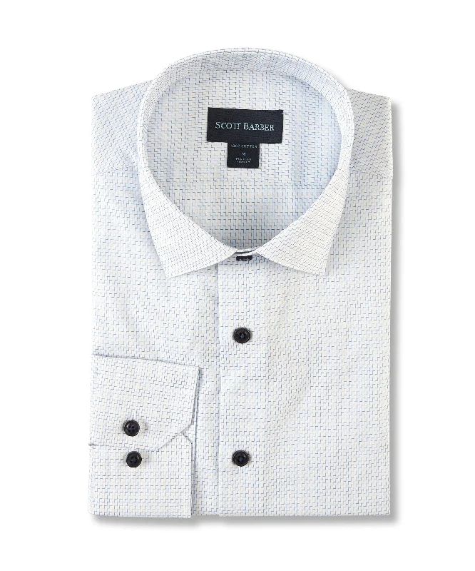 Flash Deal Dobby Micro Pattern, White