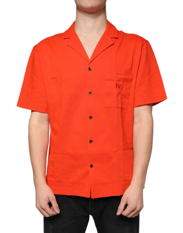 Special Discount Dolce & Gabbana  Cotton Button Down Casual Polo Men's Shirt