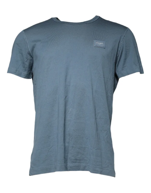 Deal of the Day Dolce & Gabbana  Cotton Round Neck Short Sleeve Men's T-shirt (Pre-Owned)
