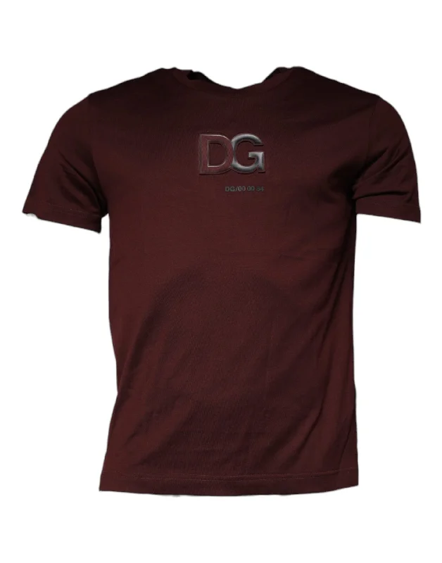 Clearance Sale Dolce & Gabbana  DG Logo Cotton Crew Neck Men's T-shirt (Pre-Owned)