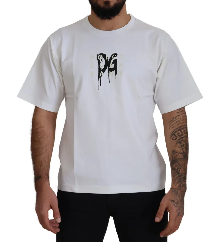 Weekend Offers That Tempt Dolce & Gabbana Timeless  Logo Crewneck Men's Tee