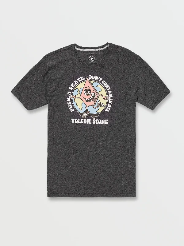 Massive Savings Don't Contaminate Short Sleeve Tee - Dark Black Heather