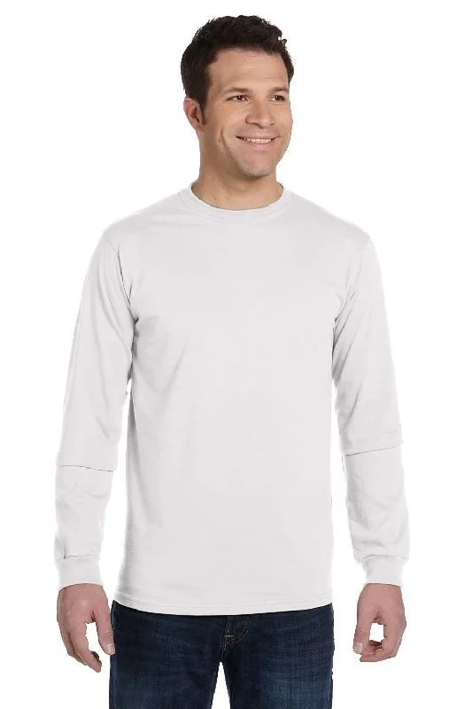 Unmissable Offer Econscious Mens Long Sleeve Crewneck T-Shirt - White