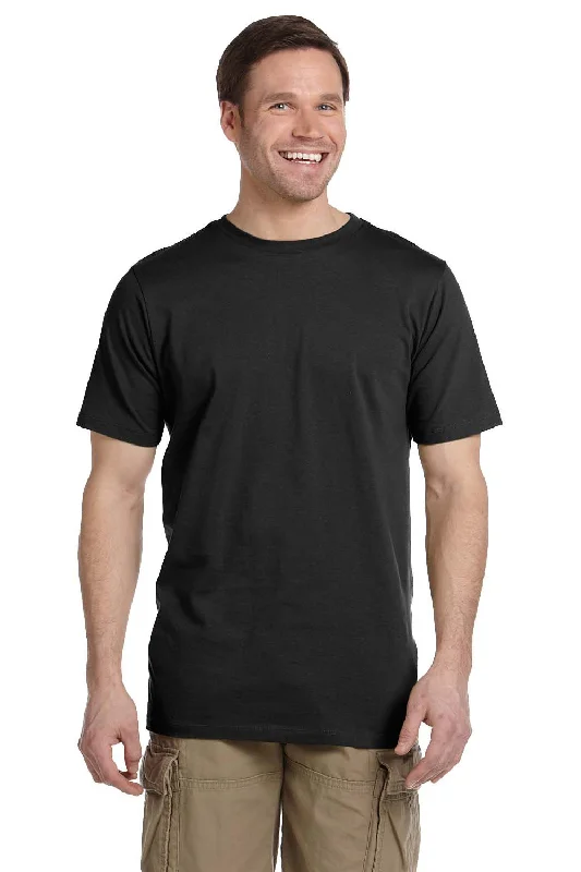 Act Now Econscious Mens Short Sleeve Crewneck T-Shirt - Black