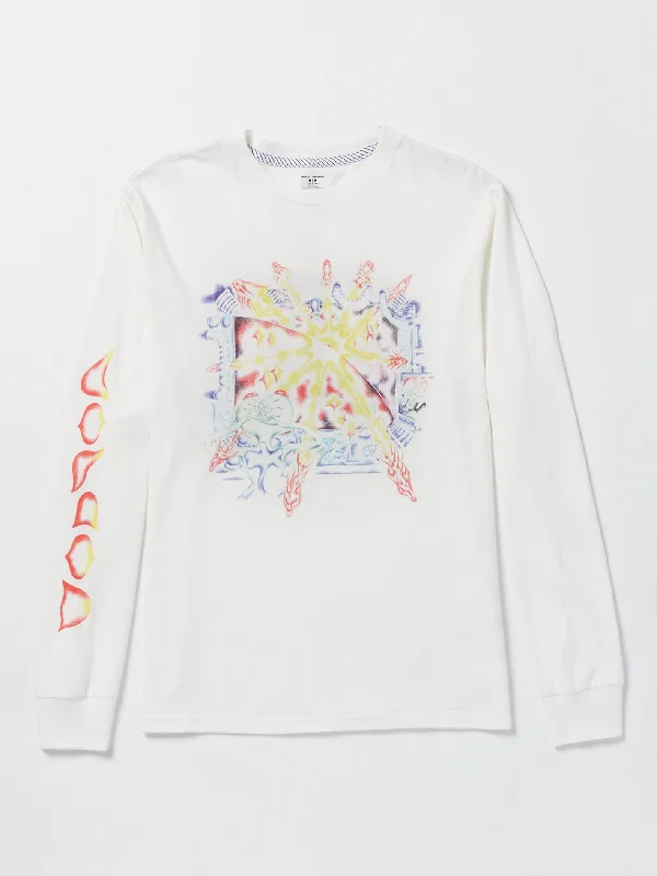 Big Savings Featured Artist Sam Ryser Long Sleeve Tee - Off White