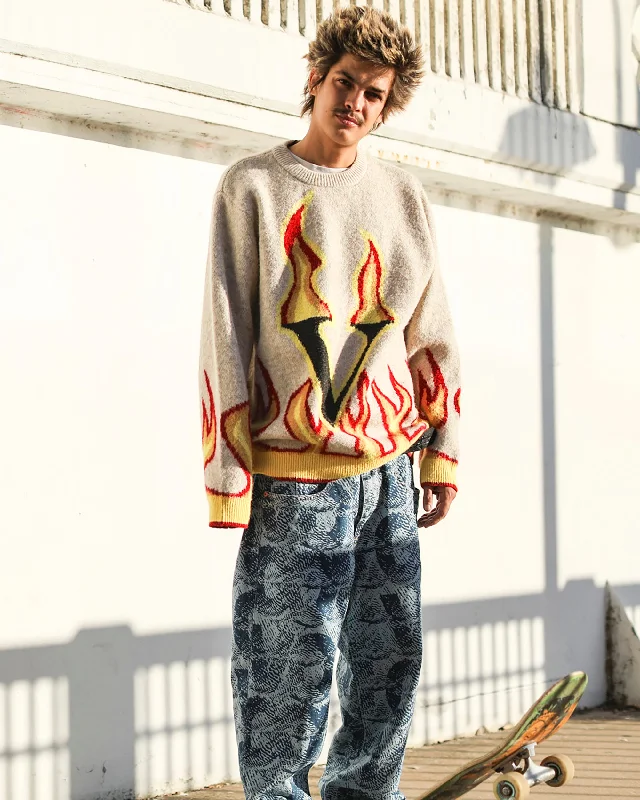 Weekend-Only Price Drops Fergadelic Sweater - Dirty White