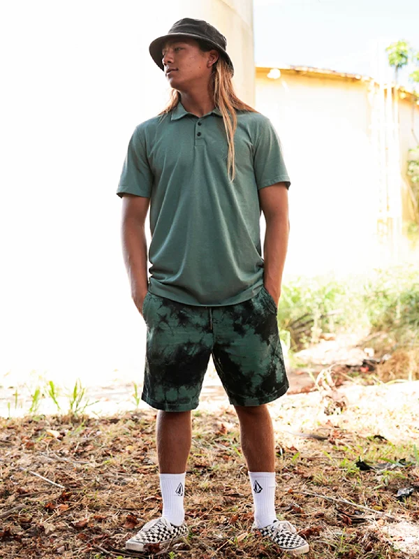 Unmissable Sale Frickin Mix Elastic Waist Shorts - Dark Forest