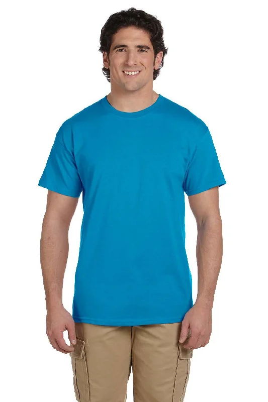 Weekend Discounts to Enjoy Fruit Of The Loom Mens HD Jersey Short Sleeve Crewneck T-Shirt - Pacific Blue Weekend Discounts to Enjoy Fruit Of The Loom Mens HD Jersey Short Sleeve Crewneck T-Shirt - Pacific Blue