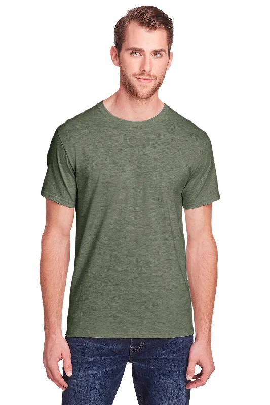 Big Discounts Fruit Of The Loom Mens Iconic Short Sleeve Crewneck T-Shirt - Heather Military Green Big Discounts Fruit Of The Loom Mens Iconic Short Sleeve Crewneck T-Shirt - Heather Military Green