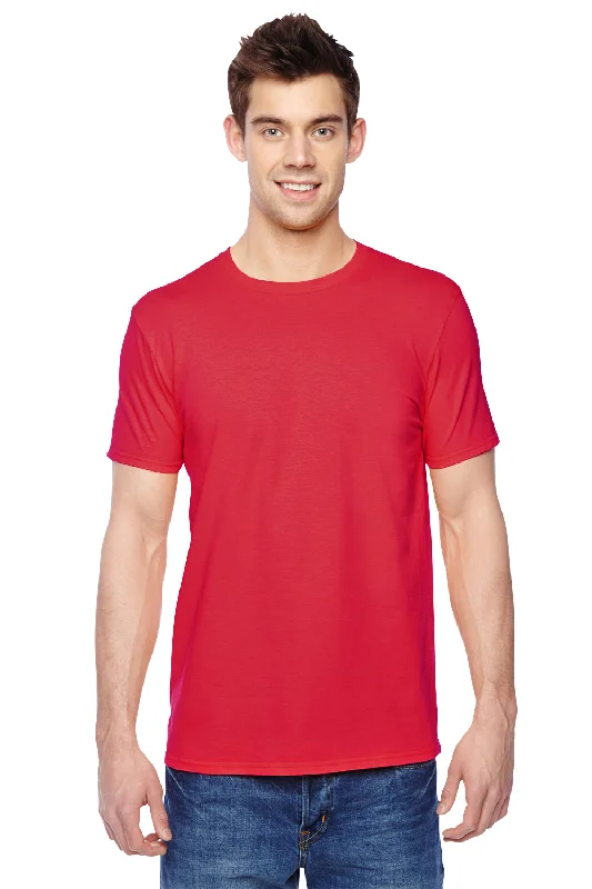 Weekend Discounts to Delight Fruit Of The Loom Mens Softspun Jersey Short Sleeve Crewneck T-Shirt - Fiery Red Weekend Discounts to Delight Fruit Of The Loom Mens Softspun Jersey Short Sleeve Crewneck T-Shirt - Fiery Red