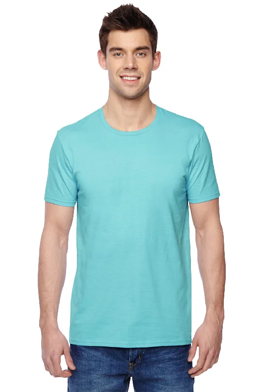 Weekend Discounts to Snag Fruit Of The Loom Mens Softspun Jersey Short Sleeve Crewneck T-Shirt - Scuba Blue Weekend Discounts to Snag Fruit Of The Loom Mens Softspun Jersey Short Sleeve Crewneck T-Shirt - Scuba Blue