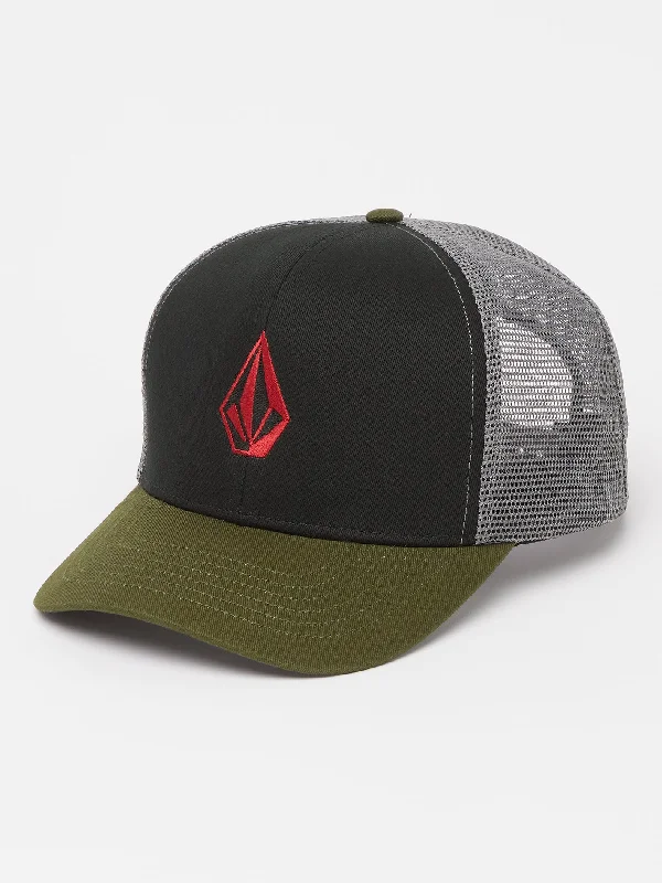 Instant Discount Full Stone Cheese Hat - Crimson