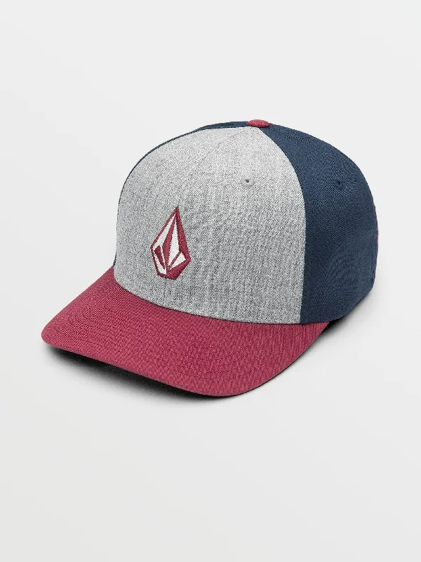 Now or Never Full Stone Heather Flexfit Hat - Oxblood