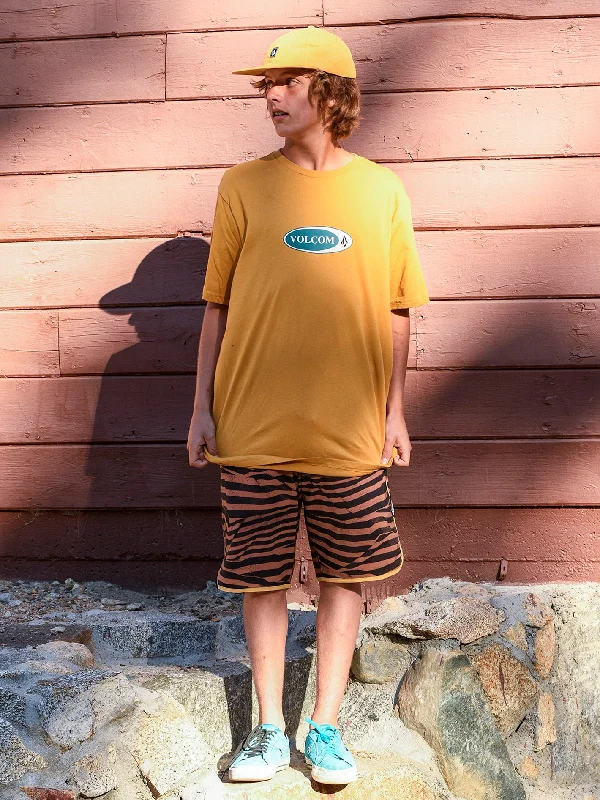 YEAR-End Sale Funday Scallop Mod-Tech Boardshorts - Rust