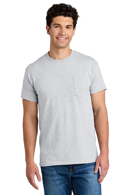 Weekend Discounts to Indulge In Gildan Mens DryBlend Moisture Wicking Short Sleeve Crewneck T-Shirt w/ Pocket - Ash Grey Weekend Discounts to Indulge In Gildan Mens DryBlend Moisture Wicking Short Sleeve Crewneck T-Shirt w/ Pocket - Ash Grey