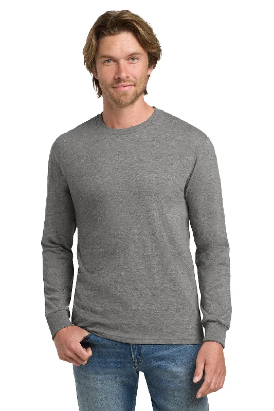 Weekend Offers That Please Gildan Mens Hammer Long Sleeve Crewneck T-Shirt - Heather Graphite Grey Weekend Offers That Please Gildan Mens Hammer Long Sleeve Crewneck T-Shirt - Heather Graphite Grey