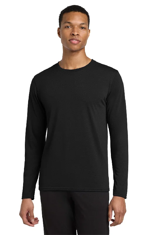 Savings Bonanza Gildan Mens Performance Jersey Moisture Wicking Long Sleeve Crewneck T-Shirt - Black Savings Bonanza Gildan Mens Performance Jersey Moisture Wicking Long Sleeve Crewneck T-Shirt - Black