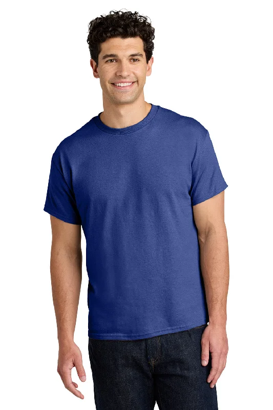 Instant Savings Gildan Mens Short Sleeve Crewneck T-Shirt - Cobalt Blue