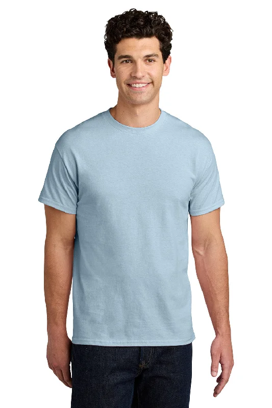 Last Chance Gildan Mens Short Sleeve Crewneck T-Shirt - Light Blue