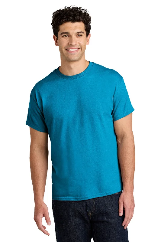 Weekend Deal Gildan Mens Short Sleeve Crewneck T-Shirt - Sapphire Blue