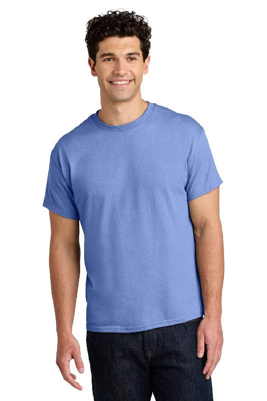 Steals and Deals Gildan Mens Short Sleeve Crewneck T-Shirt - Violet Purple