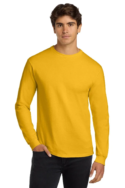 Big Discounts Gildan Mens Ultra Long Sleeve Crewneck T-Shirt - Gold