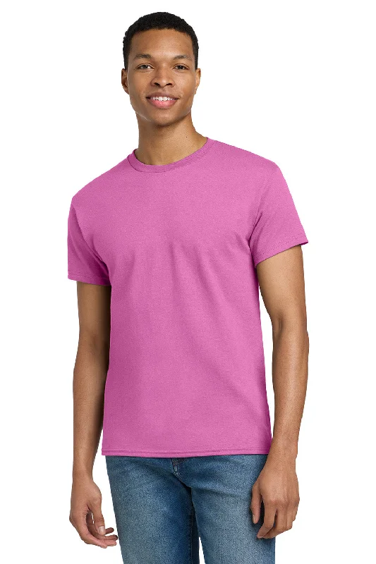 Amazing Deals Gildan Mens Ultra Short Sleeve Crewneck T-Shirt - Azalea Pink