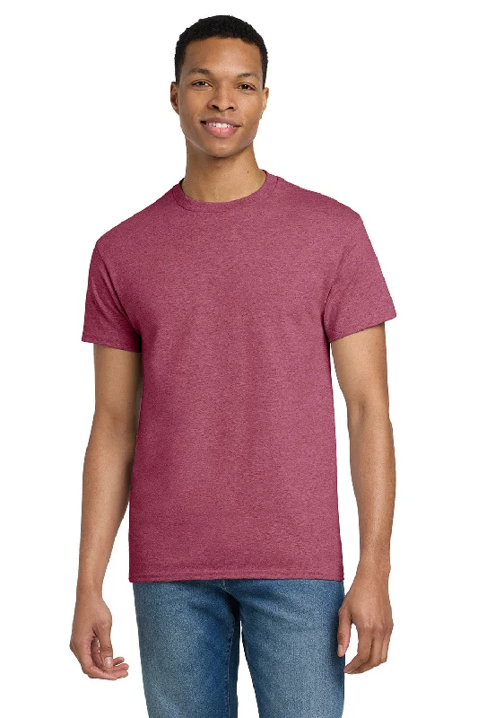 Best Choice Gildan Mens Ultra Short Sleeve Crewneck T-Shirt - Heather Cardinal Red
