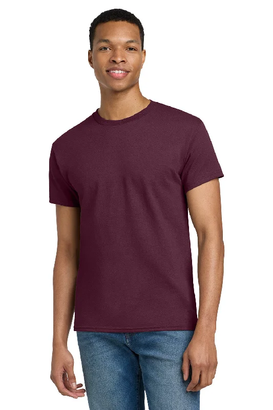 Can't Be Beat Gildan Mens Ultra Short Sleeve Crewneck T-Shirt - Maroon