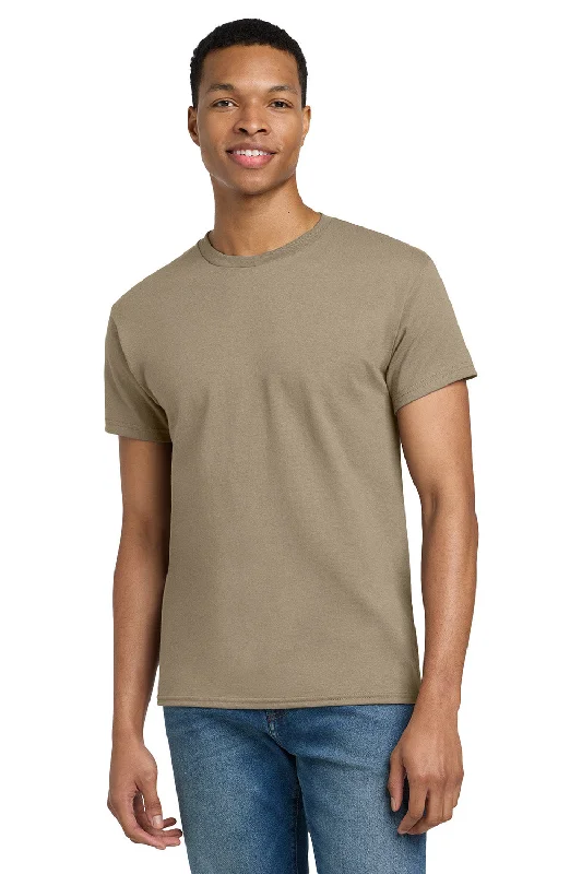 Online Only Gildan Mens Ultra Short Sleeve Crewneck T-Shirt - Tan