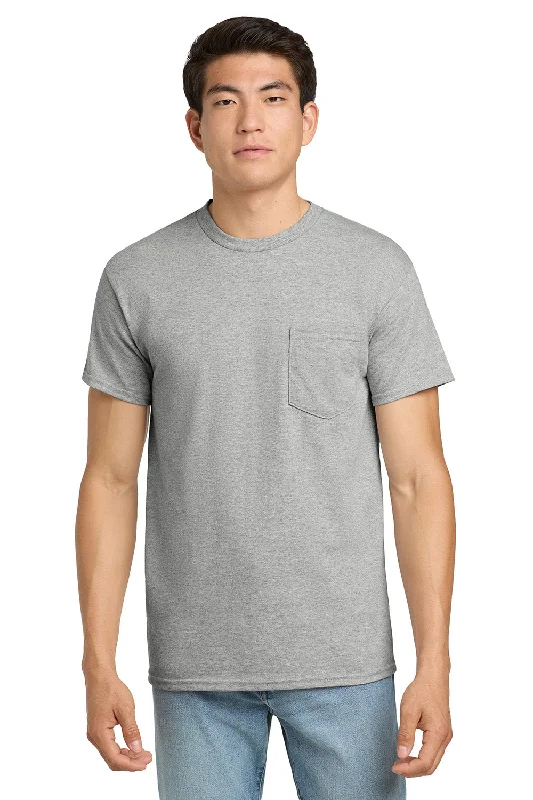 Deep Discounts Gildan Mens Ultra Short Sleeve Crewneck T-Shirt w/ Pocket - Sport Grey Deep Discounts Gildan Mens Ultra Short Sleeve Crewneck T-Shirt w/ Pocket - Sport Grey