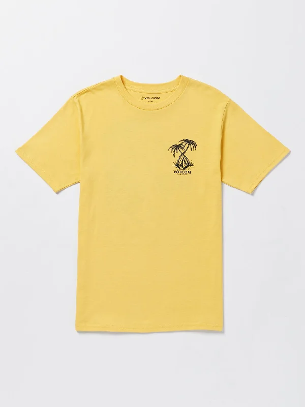 Shop and Save Glassy Daze Short Sleeve Tee - Golden Mustard