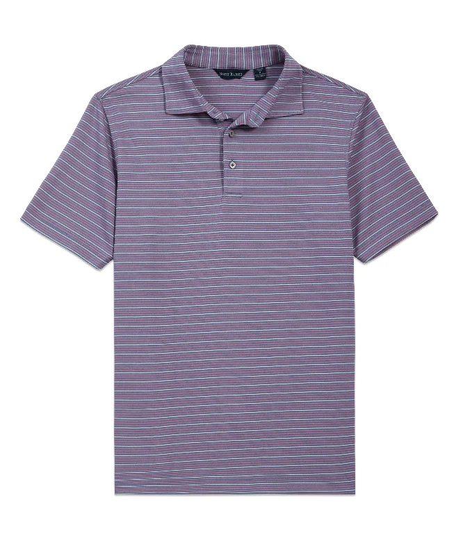 Steals and Deals Gradient Stripe Tech Polo, Country Blue