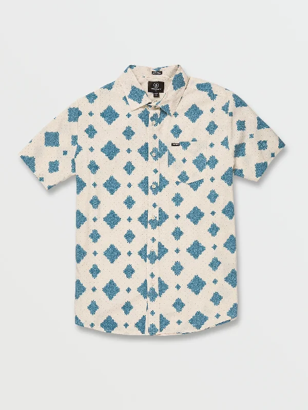 Weekend Discounts to Celebrate Grit Mandala Short Sleeve Shirt - Whitecap Grey