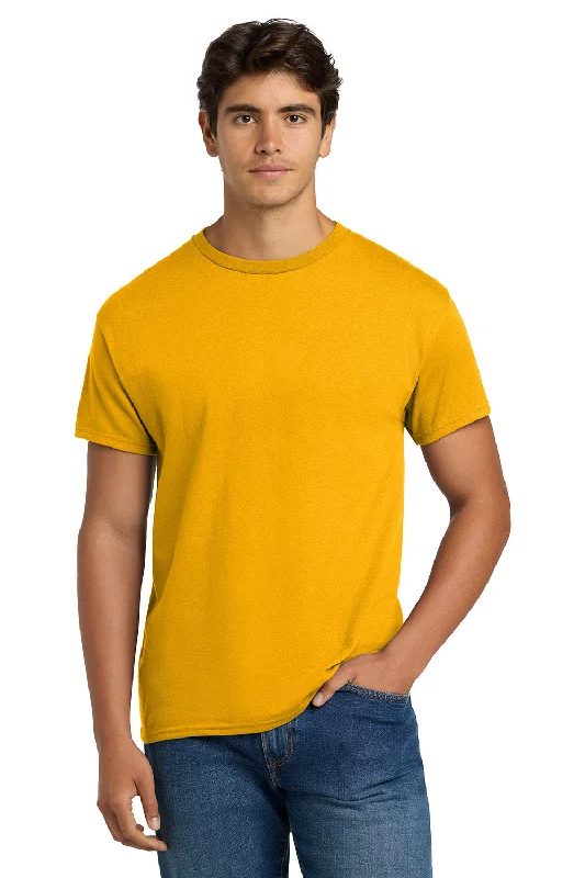 Weekend Deals to Brighten Your Day Hanes Mens EcoSmart Short Sleeve Crewneck T-Shirt - Gold Weekend Deals to Brighten Your Day Hanes Mens EcoSmart Short Sleeve Crewneck T-Shirt - Gold