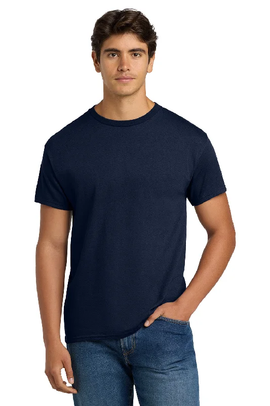 Weekend Savings Spree Hanes Mens EcoSmart Short Sleeve Crewneck T-Shirt - Navy Blue