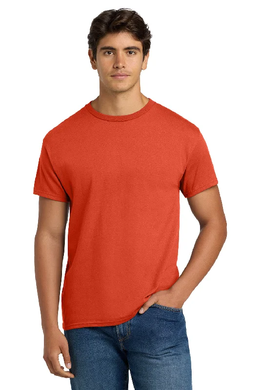 Weekend Extravaganza: Shop Now Hanes Mens EcoSmart Short Sleeve Crewneck T-Shirt - Orange Weekend Extravaganza: Shop Now Hanes Mens EcoSmart Short Sleeve Crewneck T-Shirt - Orange