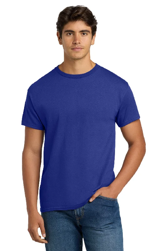 Unwind with Weekend Discounts Hanes Mens EcoSmart Short Sleeve Crewneck T-Shirt - Deep Royal Blue Unwind with Weekend Discounts Hanes Mens EcoSmart Short Sleeve Crewneck T-Shirt - Deep Royal Blue