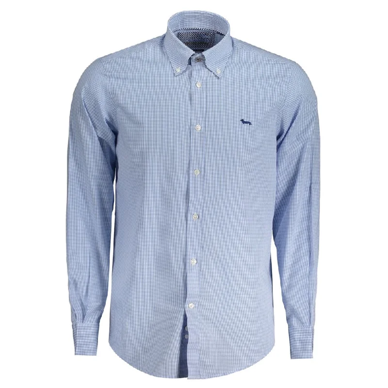 Final Sale Harmont & Blaine blue Cotton Men's Shirt