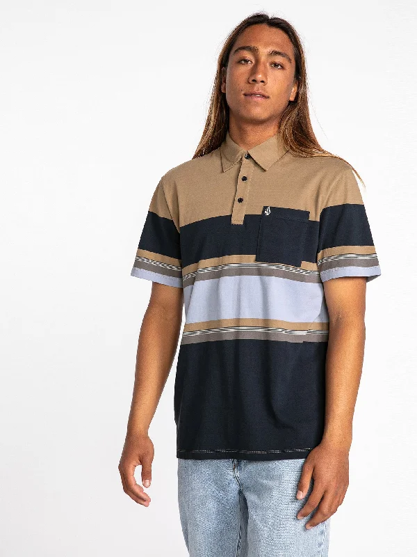 Major Deal Heavy Daze Short Sleeve Polo - Dark Khaki