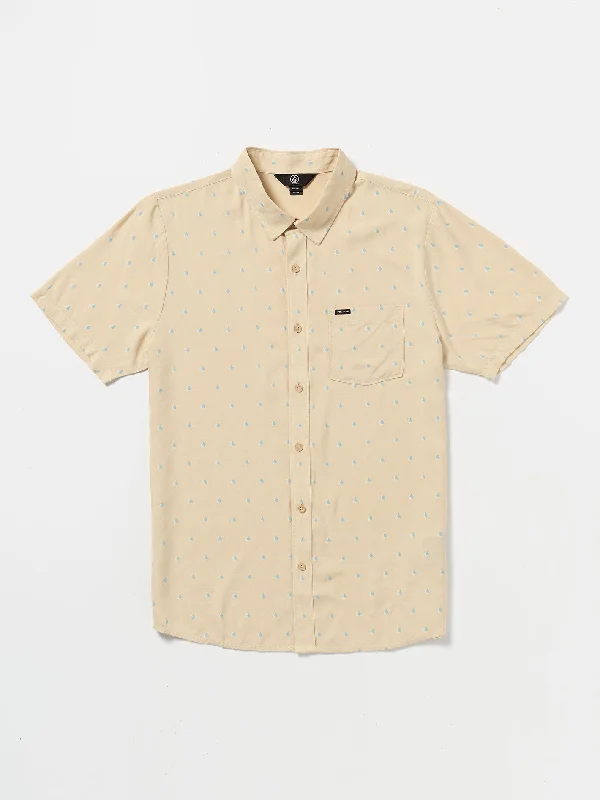 Special Offer High Ball Short Sleeve Woven Shirt - Sand