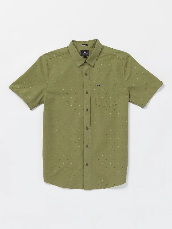 Sale Event Hone Stone Woven Short Sleeve Shirt - Thyme Green